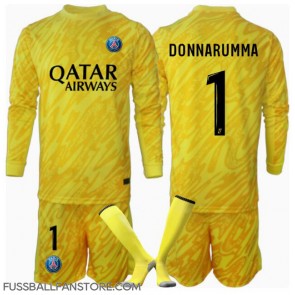 Paris Saint-Germain Gianluigi Donnarumma #1 Torwart Replik 3rd trikot Kinder 2024-25 Langarm (+ Kurze Hosen)